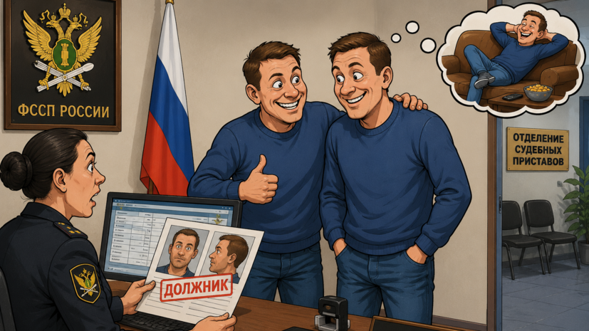 В Кузбассе должник отправил брата-близнеца к приставам вместо себя