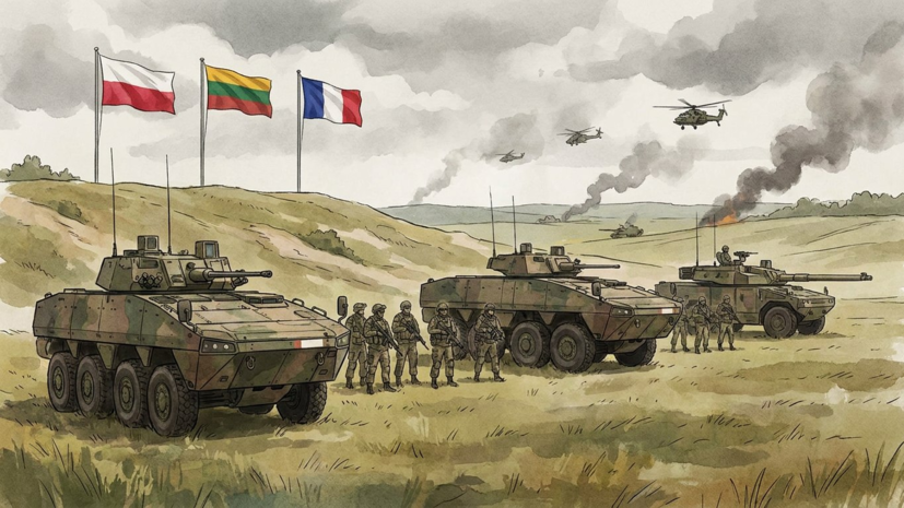 Польша, Литва и Франция начали военные учения у границы Калининградской области