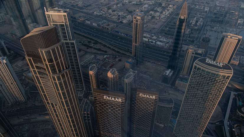 В Дубае загорелся небоскрёб Emirates Financial Towers