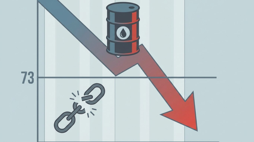 Цена нефти Brent упала ниже $73 на фоне переговоров США и Ирана