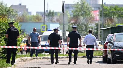 Территорию у места взрыва авто в Балашихе оцепили