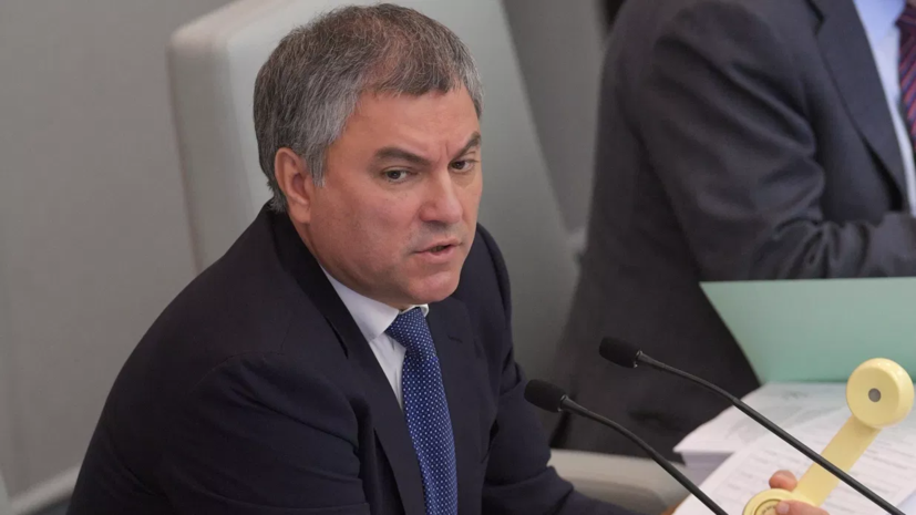 Володин пригласил зарубежные парламенты на выборы депутатов Госдумы