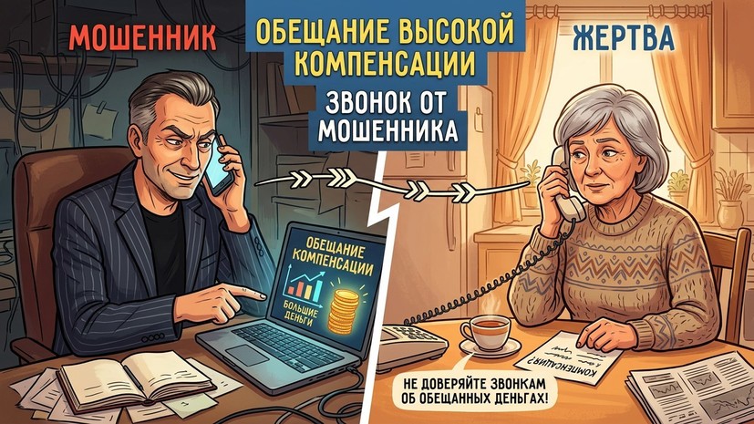 Россиянам объяснили, как мошенники используют тему компенсаций за предыдущий обман