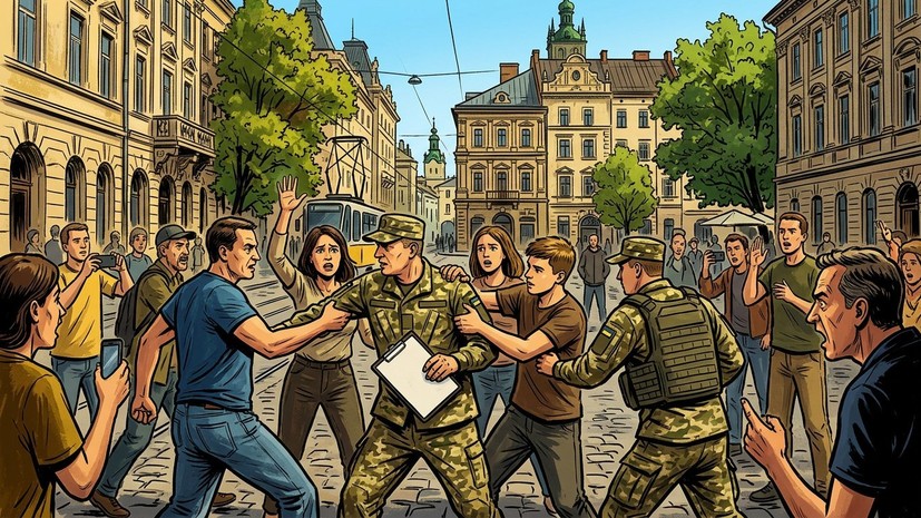 Во Львове около 200 человек участвовало в конфликте с сотрудниками военкомата