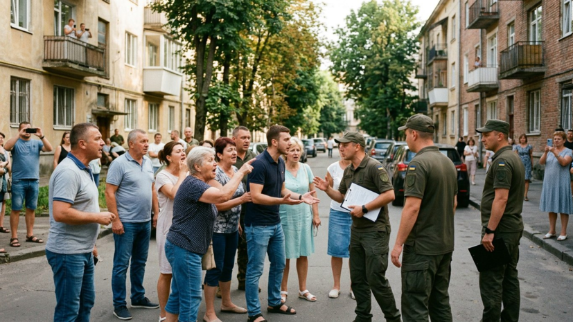 «СТРАНА.ua»: участников протестов во Львове заставили кричать «Слава ТЦК»