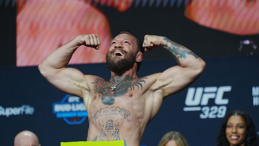 Макгрегор получил травму на старте боя и проиграл Холлоуэю на турнире UFC 329
