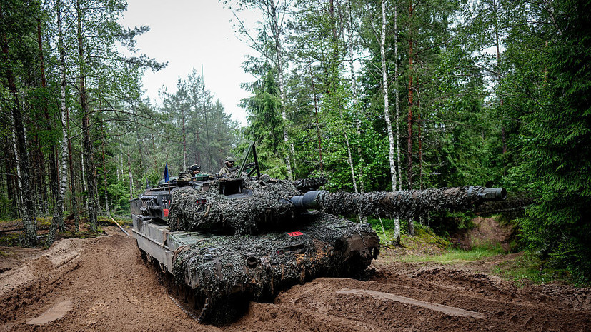 Минобороны: российские военные уничтожили танк Leopard в Сумской области