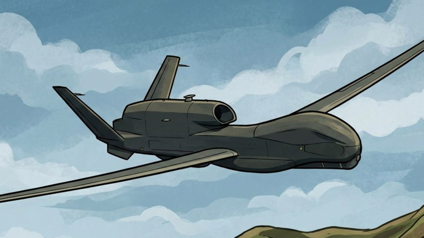 Беспилотник НАТО RQ-4D Phoenix патрулирует территорию над Чёрным морем