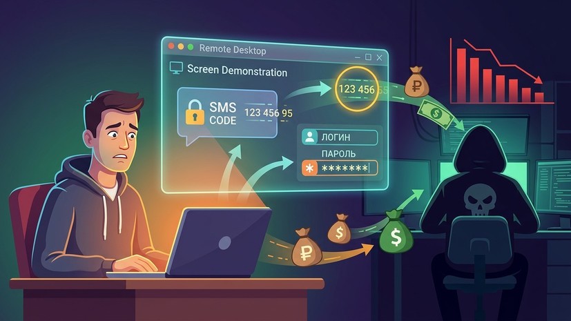 Россиян предупредили об опасности демонстрации экрана смартфона мошенникам