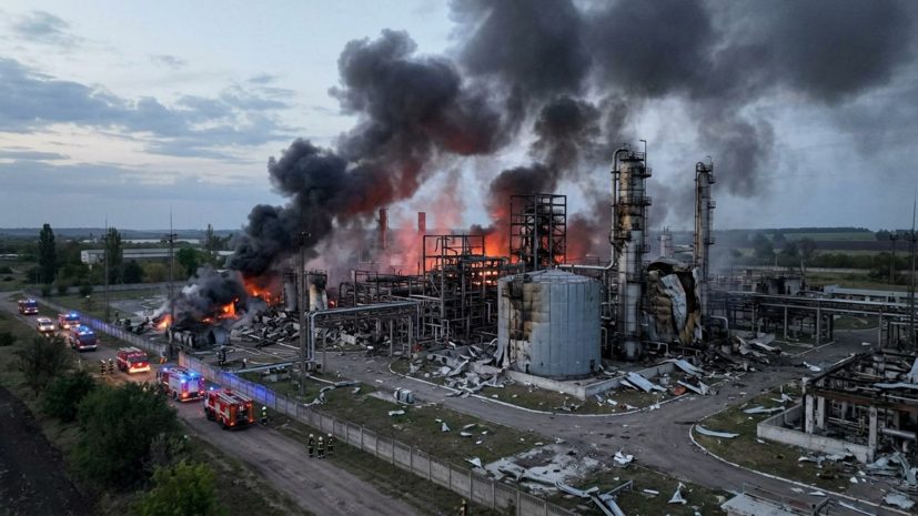 ВС России нанесли удар по газоперерабатывающему заводу в Харьковской области