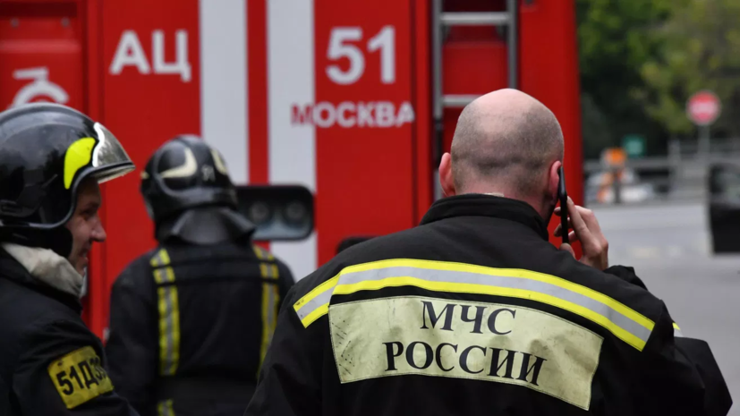 В Москве горит ЖК на площади 400 квадратных метров