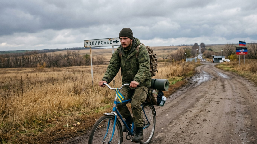 РИА Новости: боевик «Азова» сбежал из Родинского в ДНР на украденном велосипеде