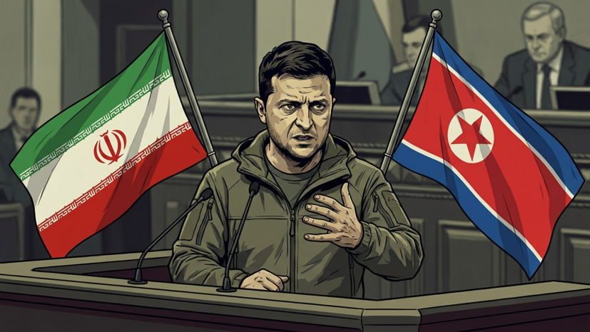 Зеленский заявил, что Иран и КНДР уже «напали» на Украину