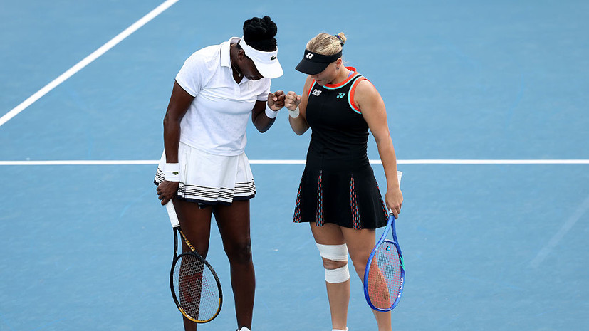 Шнайдер в паре с Уильямс вышла во второй круг турнира WTA в Вашингтоне
