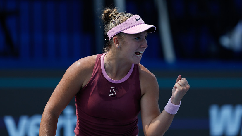 16-летняя Лютова вышла в полуфинал на своём первом турнире WTA
