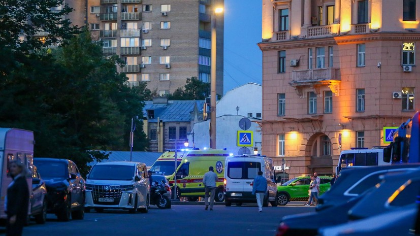 В районе Кудринской площади в Москве произошёл взрыв