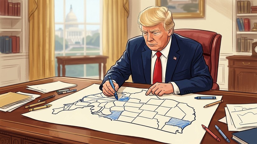 Трамп изобразил Венесуэлу в виде 51-го штата США