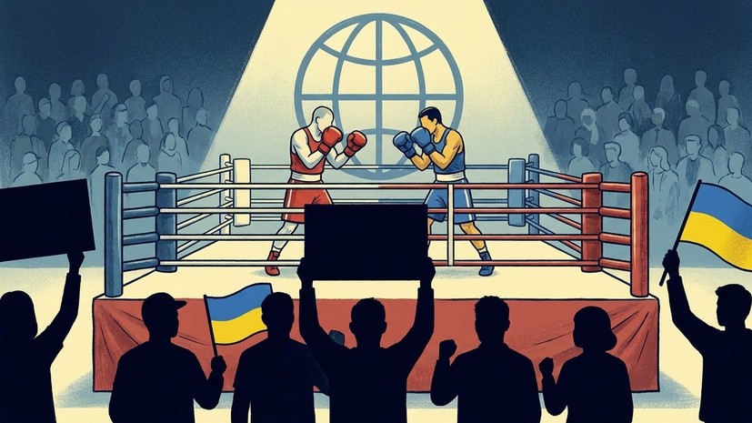 Украина направила протест против возвращения российских боксёров на международную арену
