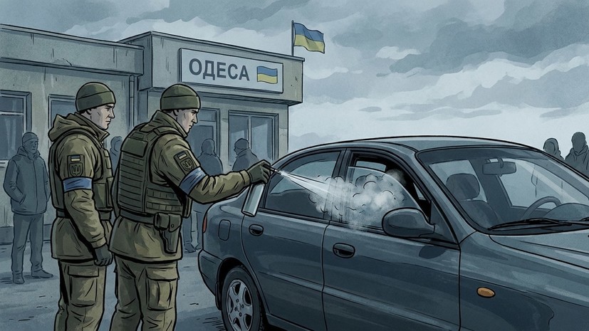 Сотрудники военкомата в Одессе в ходе мобилизации распылили газ в салон авто