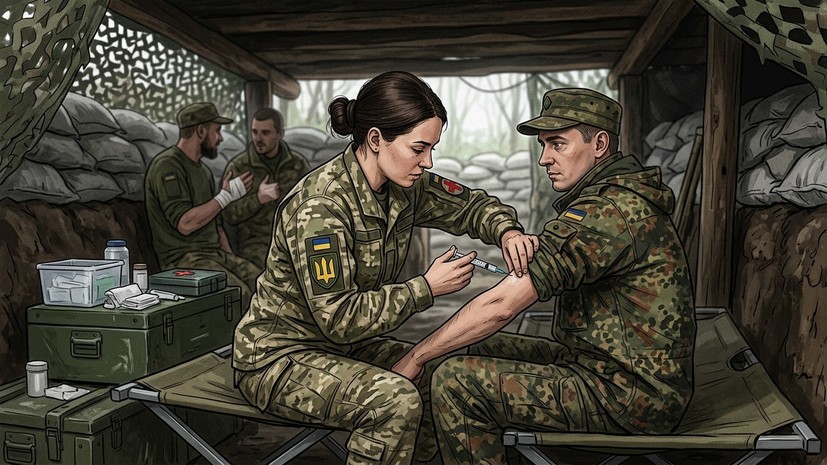 РИА Новости: медик ВСУ делала украинским боевикам «отключающие страх» уколы