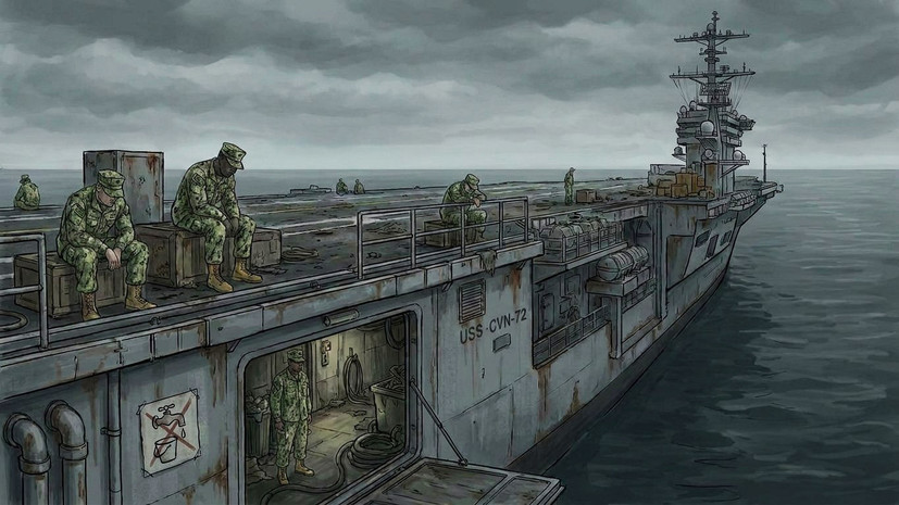 «ВМС США всё равно»: западные СМИ — о бедственном положении авианосца USS Abraham Lincoln