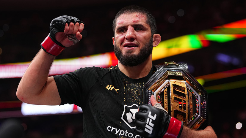 Празднование с флагом, вопрос о двух поясах и споры о величии: что в мире MMA обсуждали после победы Махачева на UFC 330