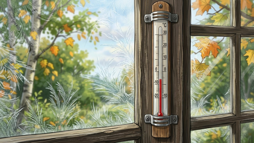 В Курганской области температура опустилась ниже 0 °C