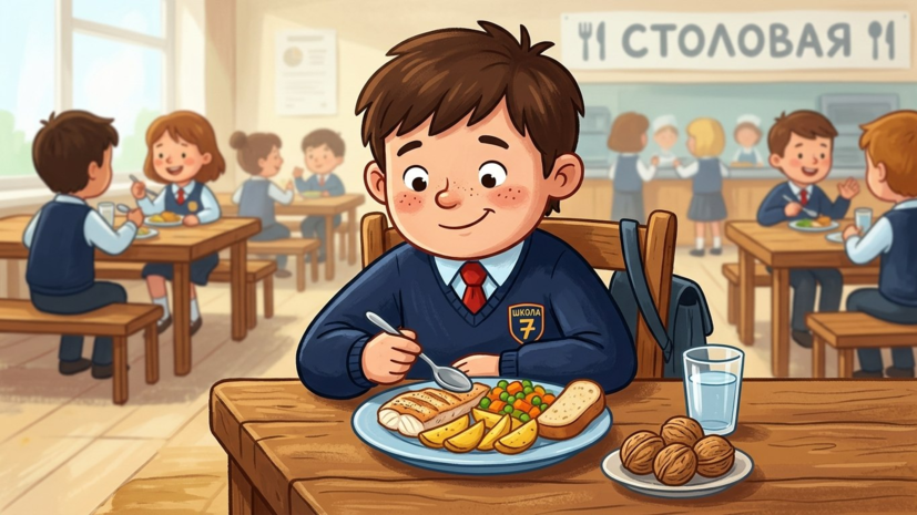 Эндокринолог Хайкина: в рацион школьника важно включать рыбу и орехи