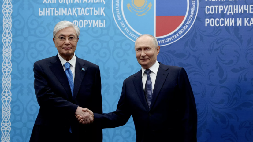 Путин поздравил Токаева с итогами парламентских выборов
