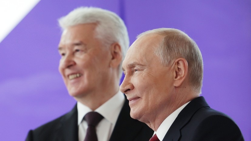 Путин и Собянин открыли новые транспортные и социальные объекты Москвы