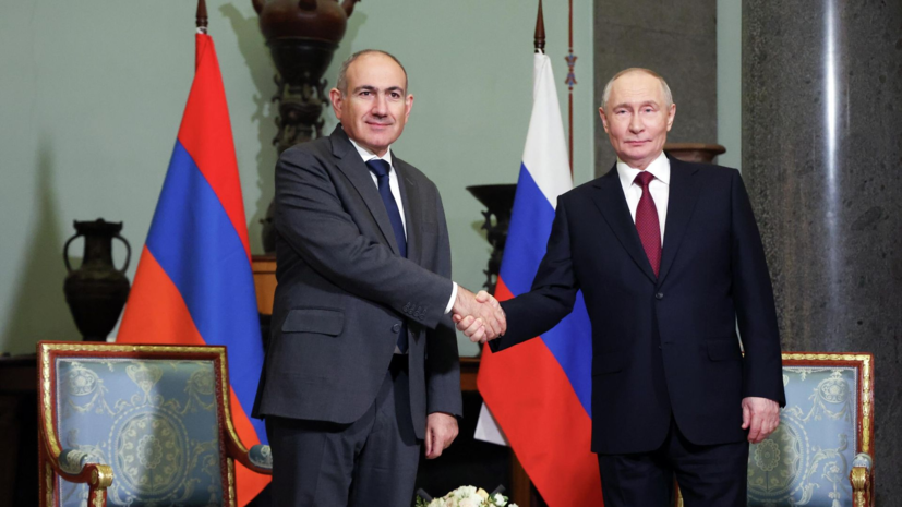 Песков: Путин и Пашинян обсудят в Москве вопросы ориентации Армении на ЕС и ЕАЭС