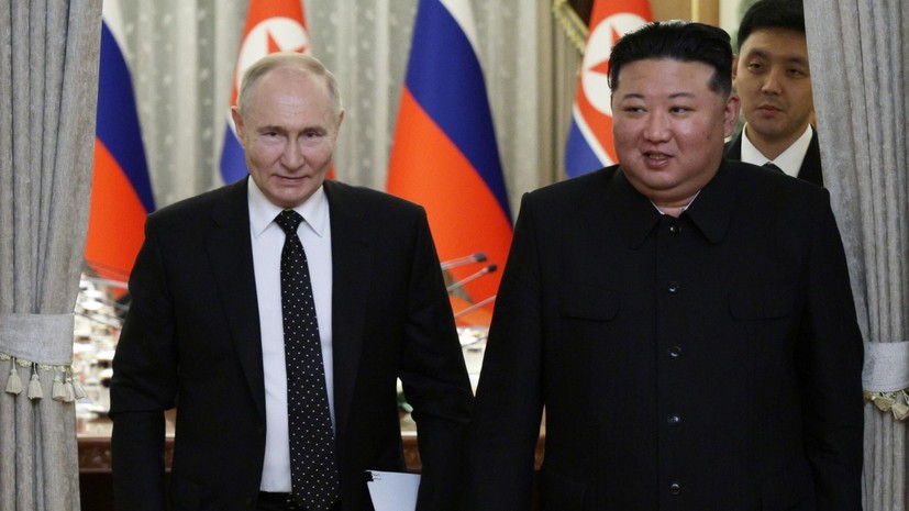 Путин заявил Ким Чен Ыну, что продолжит с ним работу по упрочению партнёрства