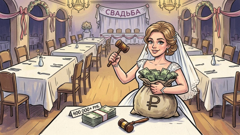 Под Липецком невеста отсудила более 400 тысяч рублей за пустые столы на свадьбе