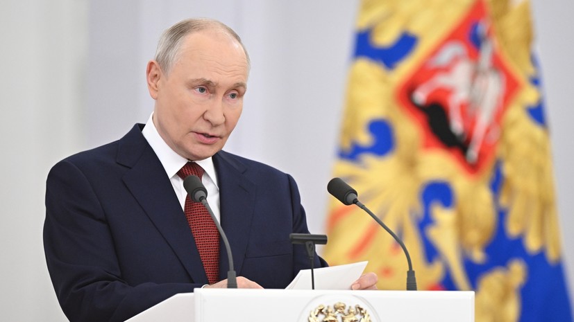 Выступление Путина перед избранными депутатами Госдумы IX созыва