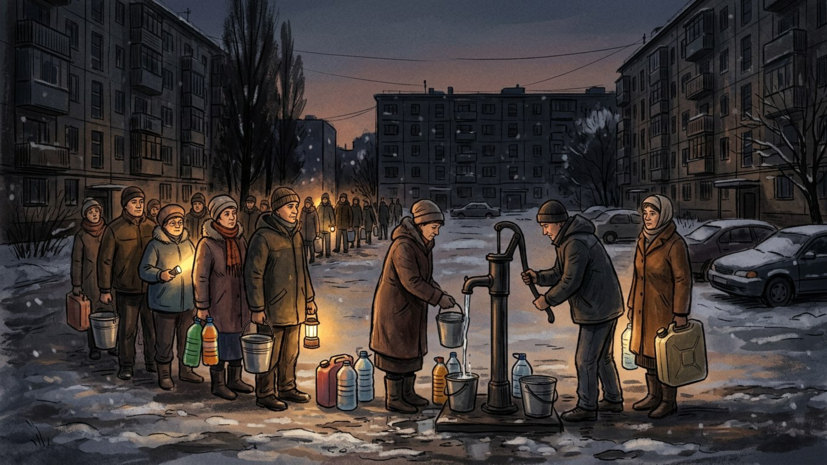 В Киеве из-за отключения света начались перебои с водой
