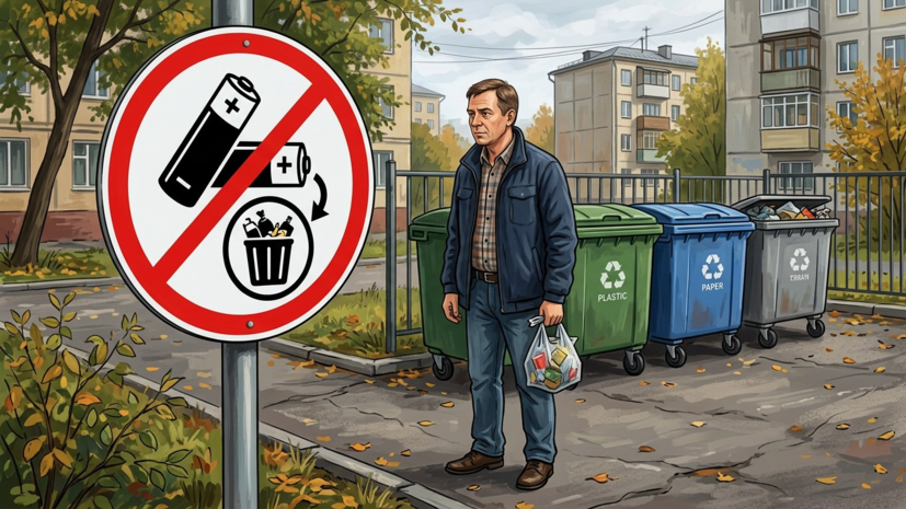 Специалист Зуев: выбрасывать старые батарейки в общий мусор нельзя
