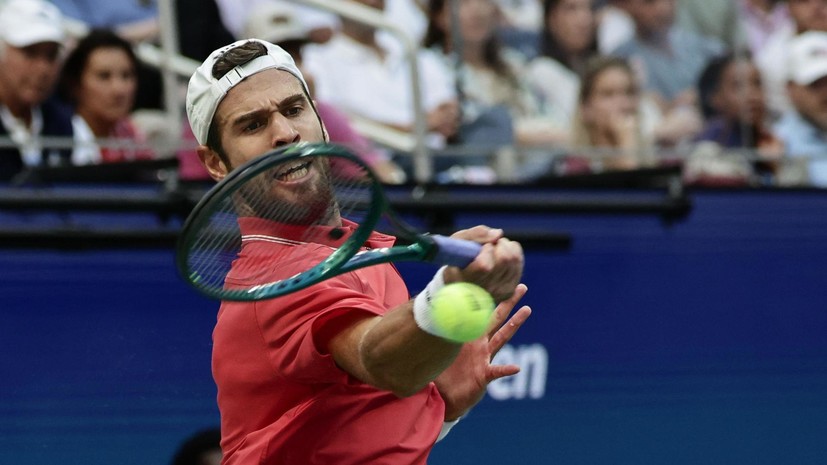 Хачанов на тай-брейке проиграл Бублику в 1/4 финала турнира ATP в Алма-Ате