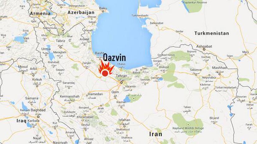 Мощный взрыв прогремел в городе Казвин на севере Ирана