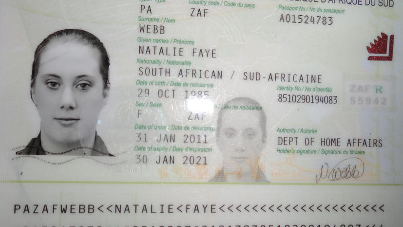 «Белая вдова» обзавелась поддельными паспортами ЮАР для себя и своих детей