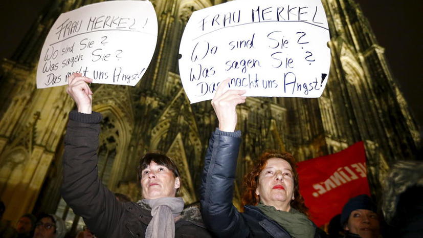 В Кёльне прошла акция протеста после волны преступлений сексуального характера на Новый год