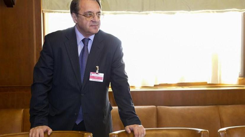 Михаил Богданов: Договорённости по итогам конференции «Женева-2» могут быть закреплены в СБ ООН