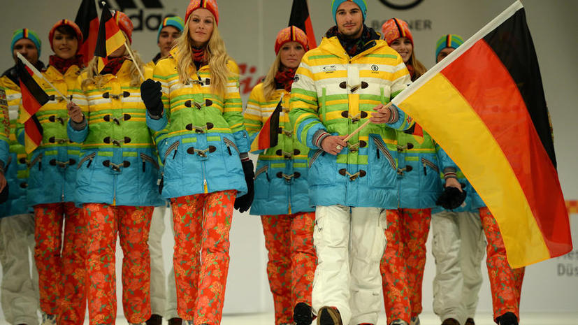 Олимпийская команда Германии отправится в Сочи в цветах радуги