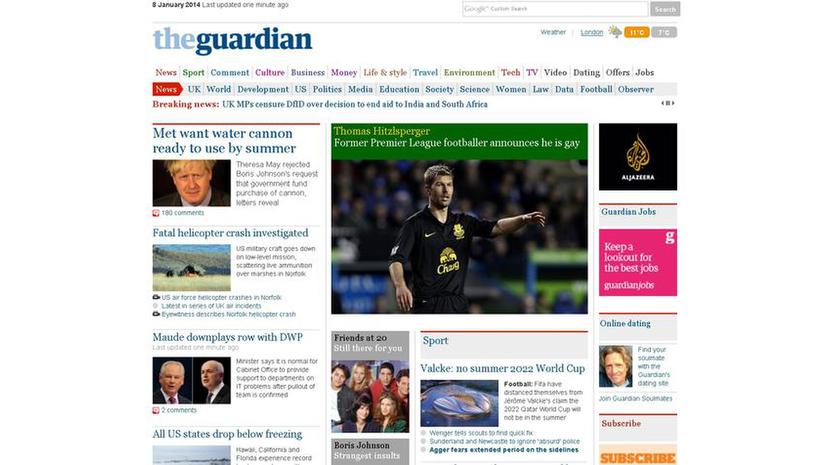 Власти Китая заблокировали доступ к сайту британской газеты The Guardian