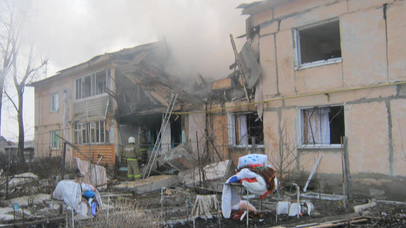 В Омске в результате взрыва газа в одном из домов погибли пять человек
