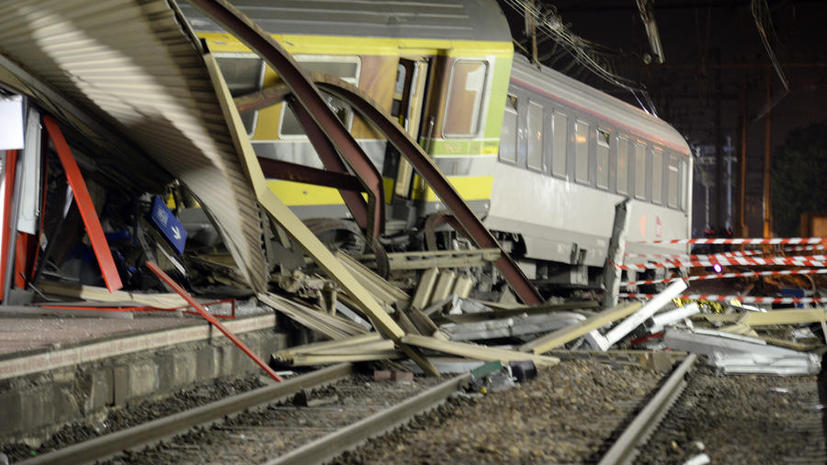 Причиной крушения поезда во Франции стала неисправность стрелочного механизма