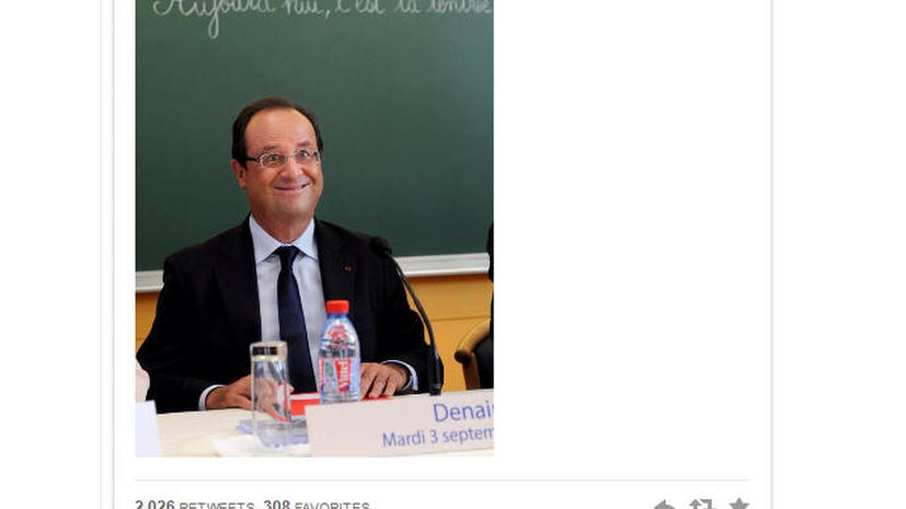 Информационное агентство удалило некорректную фотографию Франсуа Олланда