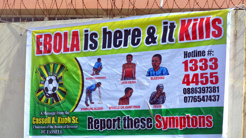 В Либерии из-за лихорадки Эбола закрывают на карантин целые районы, протестующих разгоняет полиция
