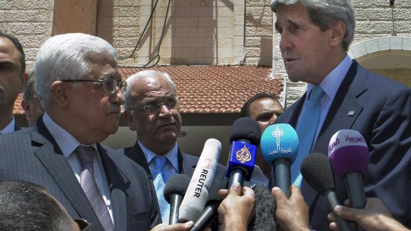 США и Палестина разошлись в оценках визита Джона Керри на Ближний Восток