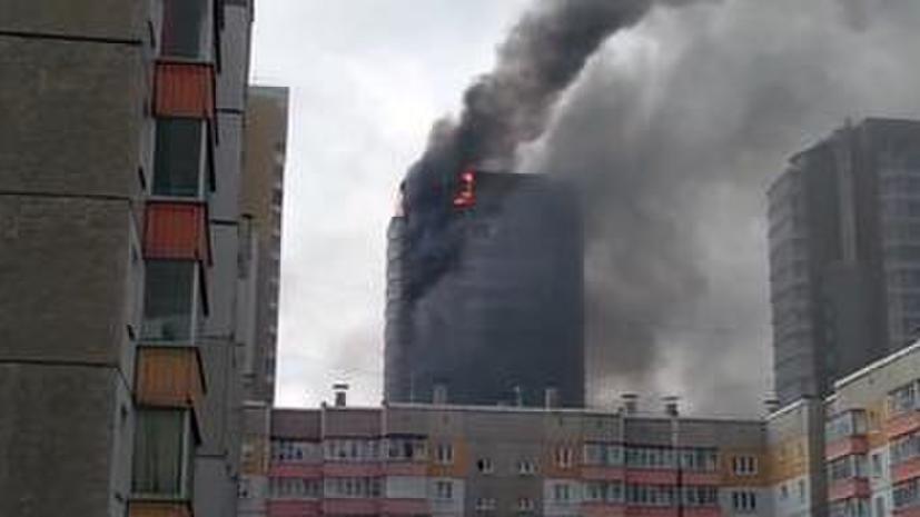 МЧС: Пожар в высотном жилом здании Красноярска ликвидирован