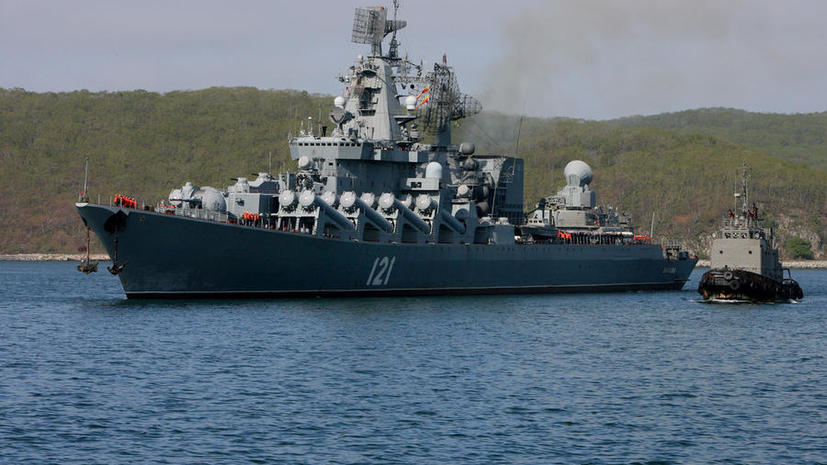 Россия отправила в Средиземное море ракетный крейсер «Москва»